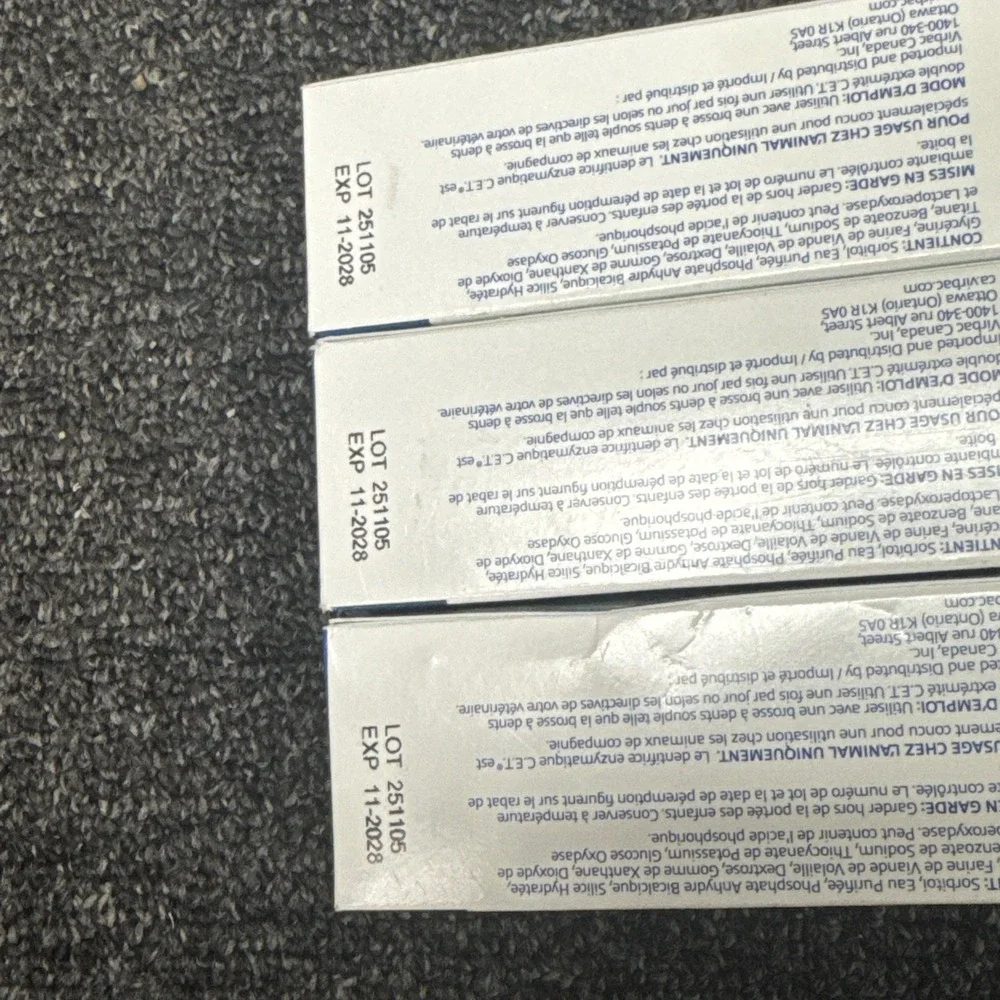 Virbac C.E.T. Enzymatic Toothpaste Dogs Cats Poultry 2.5oz EXP 11/2028 (3-pack)
